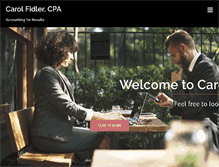 Tablet Screenshot of cafidlercpa.com